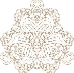 Vector Hoa Văn Cổ Điển, Mandala, Hoa Văn Tem Nhãn (465)