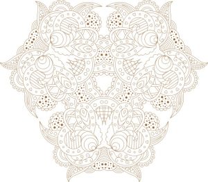 Vector Hoa Văn Cổ Điển, Mandala, Hoa Văn Tem Nhãn (469)