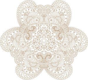 Vector Hoa Văn Cổ Điển, Mandala, Hoa Văn Tem Nhãn (470)