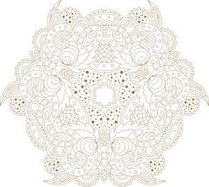 Vector Hoa Văn Cổ Điển, Mandala, Hoa Văn Tem Nhãn (471)