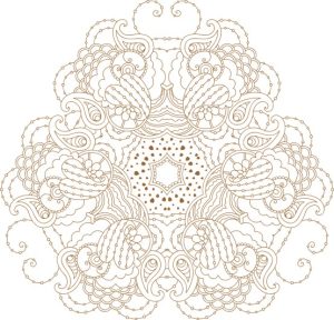 Vector Hoa Văn Cổ Điển, Mandala, Hoa Văn Tem Nhãn (472)