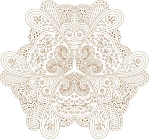 Vector Hoa Văn Cổ Điển, Mandala, Hoa Văn Tem Nhãn (474)