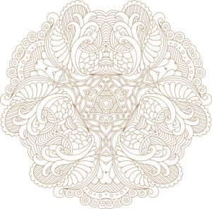 Vector Hoa Văn Cổ Điển, Mandala, Hoa Văn Tem Nhãn (480)