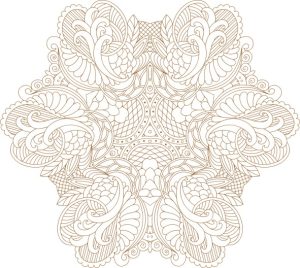 Vector Hoa Văn Cổ Điển, Mandala, Hoa Văn Tem Nhãn (483)