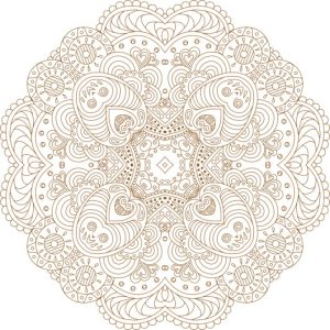 Vector Hoa Văn Cổ Điển, Mandala, Hoa Văn Tem Nhãn (484)