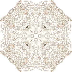 Vector Hoa Văn Cổ Điển, Mandala, Hoa Văn Tem Nhãn (488)