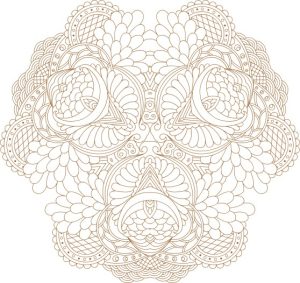 Vector Hoa Văn Cổ Điển, Mandala, Hoa Văn Tem Nhãn (489)