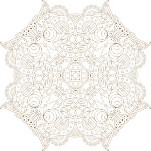 Vector Hoa Văn Cổ Điển, Mandala, Hoa Văn Tem Nhãn (492)