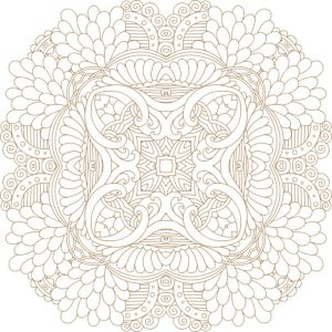 Vector Hoa Văn Cổ Điển, Mandala, Hoa Văn Tem Nhãn (493)