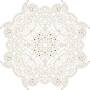 Vector Hoa Văn Cổ Điển, Mandala, Hoa Văn Tem Nhãn (495)