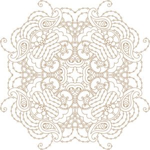 Vector Hoa Văn Cổ Điển, Mandala, Hoa Văn Tem Nhãn (496)