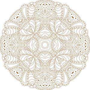 Vector Hoa Văn Cổ Điển, Mandala, Hoa Văn Tem Nhãn (497)