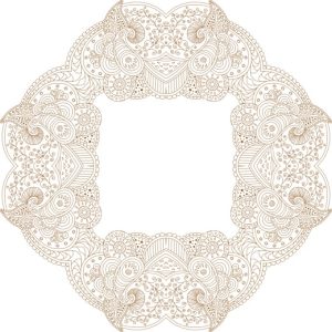 Vector Hoa Văn Cổ Điển, Mandala, Hoa Văn Tem Nhãn (499)