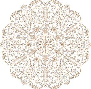 Vector Hoa Văn Cổ Điển, Mandala, Hoa Văn Tem Nhãn (500)