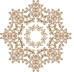 Vector Hoa Văn Cổ Điển, Mandala, Hoa Văn Tem Nhãn (503)