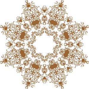 Vector Hoa Văn Cổ Điển, Mandala, Hoa Văn Tem Nhãn (505)