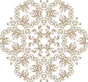 Vector Hoa Văn Cổ Điển, Mandala, Hoa Văn Tem Nhãn (506)