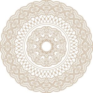 Vector Hoa Văn Cổ Điển, Mandala, Hoa Văn Tem Nhãn (509)