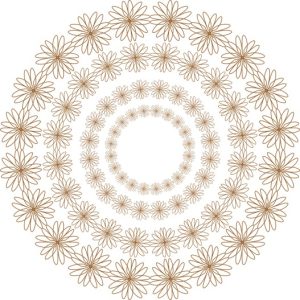 Vector Hoa Văn Cổ Điển, Mandala, Hoa Văn Tem Nhãn (518)
