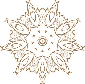 Vector Hoa Văn Cổ Điển, Mandala, Hoa Văn Tem Nhãn (521)