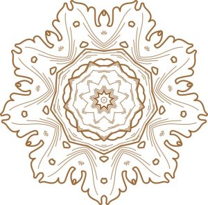 Vector Hoa Văn Cổ Điển, Mandala, Hoa Văn Tem Nhãn (522)