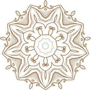 Vector Hoa Văn Cổ Điển, Mandala, Hoa Văn Tem Nhãn (524)