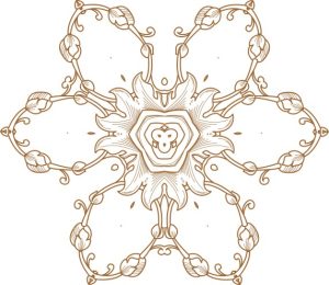 Vector Hoa Văn Cổ Điển, Mandala, Hoa Văn Tem Nhãn (526)