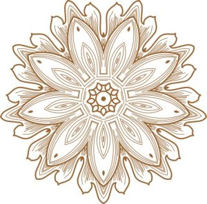 Vector Hoa Văn Cổ Điển, Mandala, Hoa Văn Tem Nhãn (528)
