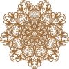 Vector Hoa Văn Cổ Điển, Mandala, Hoa Văn Tem Nhãn (534)