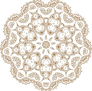 Vector Hoa Văn Cổ Điển, Mandala, Hoa Văn Tem Nhãn (535)