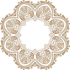 Vector Hoa Văn Cổ Điển, Mandala, Hoa Văn Tem Nhãn (550)