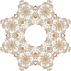 Vector Hoa Văn Cổ Điển, Mandala, Hoa Văn Tem Nhãn (552)