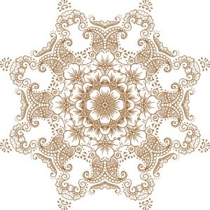 Vector Hoa Văn Cổ Điển, Mandala, Hoa Văn Tem Nhãn (554)