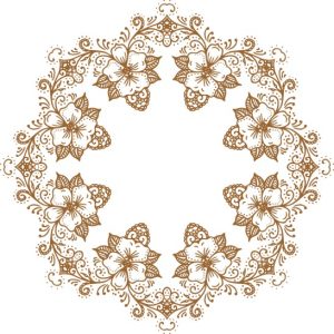 Vector Hoa Văn Cổ Điển, Mandala, Hoa Văn Tem Nhãn (556)