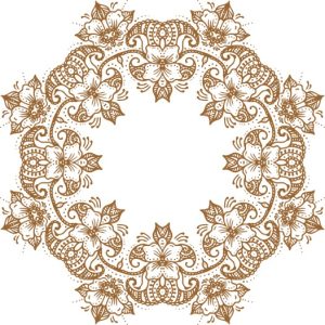 Vector Hoa Văn Cổ Điển, Mandala, Hoa Văn Tem Nhãn (557)