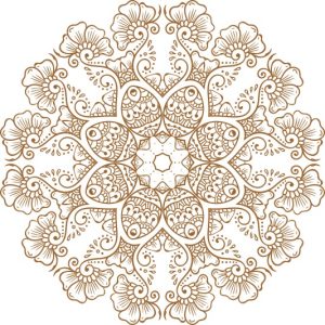 Vector Hoa Văn Cổ Điển, Mandala, Hoa Văn Tem Nhãn (563)