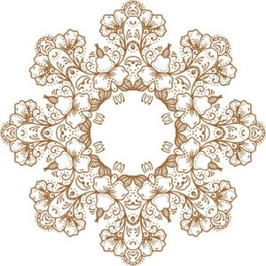 Vector Hoa Văn Cổ Điển, Mandala, Hoa Văn Tem Nhãn (571)