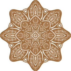 Vector Hoa Văn Cổ Điển, Mandala, Hoa Văn Tem Nhãn (572)