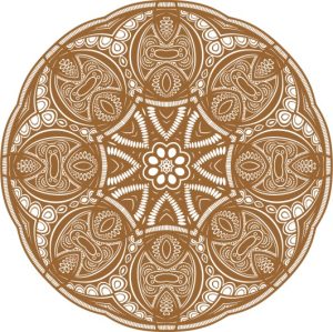 Vector Hoa Văn Cổ Điển, Mandala, Hoa Văn Tem Nhãn (573)