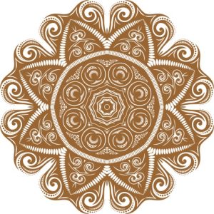 Vector Hoa Văn Cổ Điển, Mandala, Hoa Văn Tem Nhãn (574)