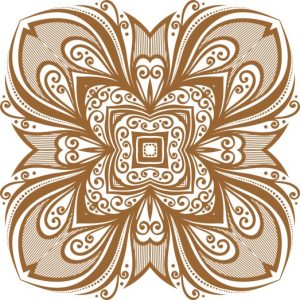 Vector Hoa Văn Cổ Điển, Mandala, Hoa Văn Tem Nhãn (580)