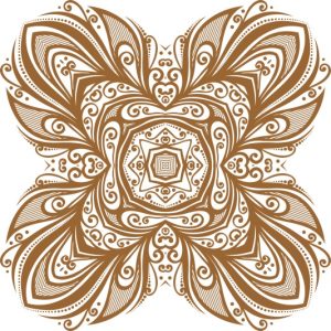 Vector Hoa Văn Cổ Điển, Mandala, Hoa Văn Tem Nhãn (581)