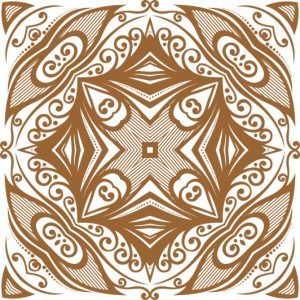 Vector Hoa Văn Cổ Điển, Mandala, Hoa Văn Tem Nhãn (582)