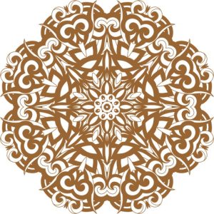 Vector Hoa Văn Cổ Điển, Mandala, Hoa Văn Tem Nhãn (583)