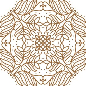 Vector Hoa Văn Cổ Điển, Mandala, Hoa Văn Tem Nhãn (586)