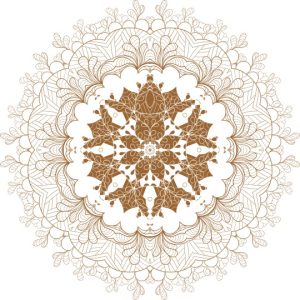 Vector Hoa Văn Cổ Điển, Mandala, Hoa Văn Tem Nhãn (591)