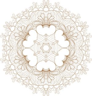 Vector Hoa Văn Cổ Điển, Mandala, Hoa Văn Tem Nhãn (592)