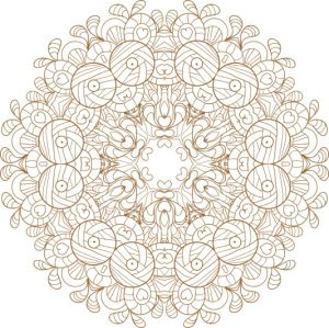 Vector Hoa Văn Cổ Điển, Mandala, Hoa Văn Tem Nhãn (598)