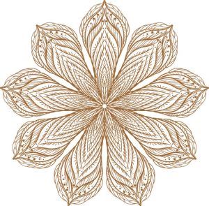 Vector Hoa Văn Cổ Điển, Mandala, Hoa Văn Tem Nhãn (600)
