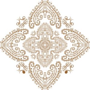 Vector Hoa Văn Cổ Điển, Mandala, Hoa Văn Tem Nhãn (601)